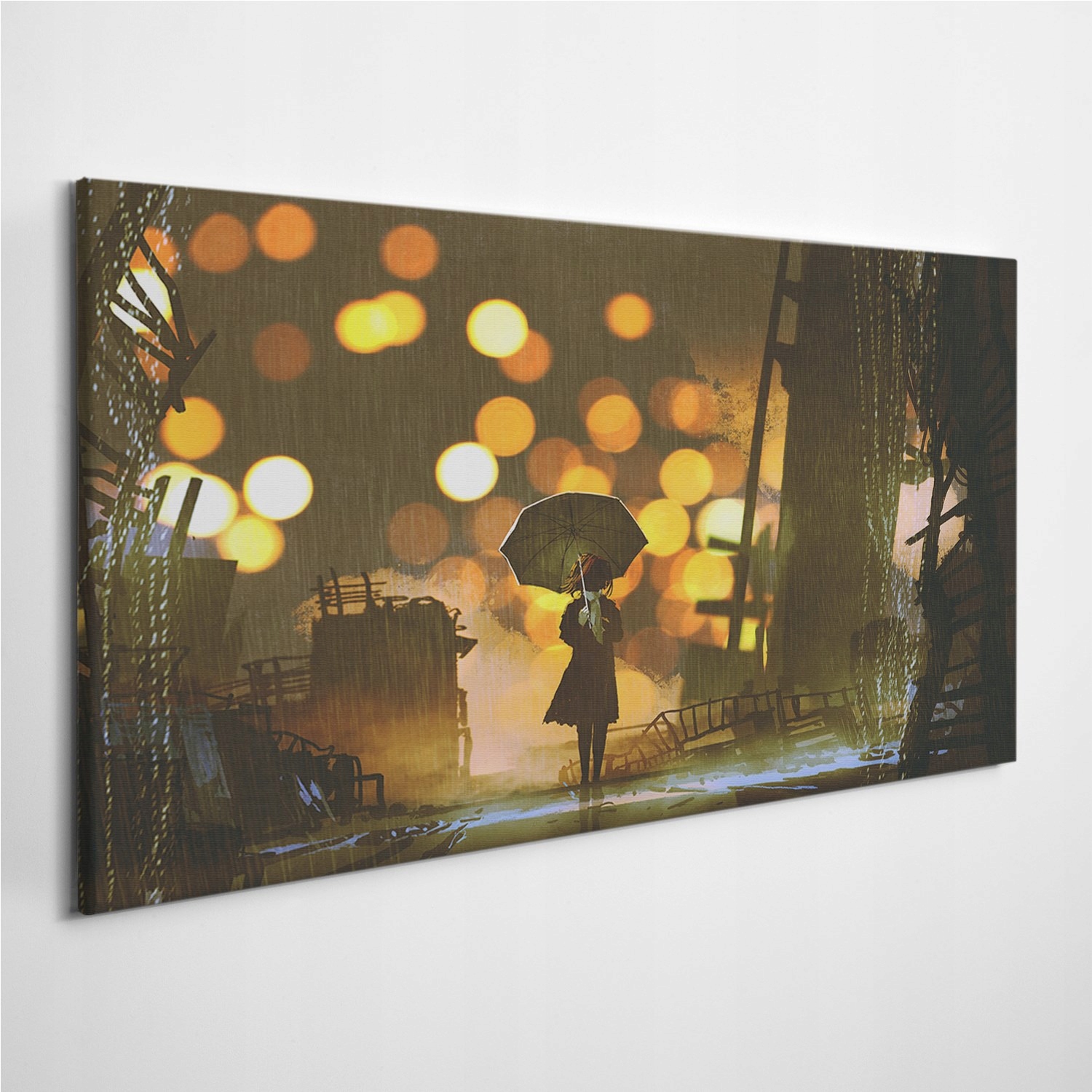 

Fotoobraz na ścianę Deszcz Parasol Kobieta 120x60