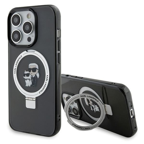 Etui Karl Lagerfeld Ring Stand Karl&Choupettte MagSafe do iPhone 15 Pro
