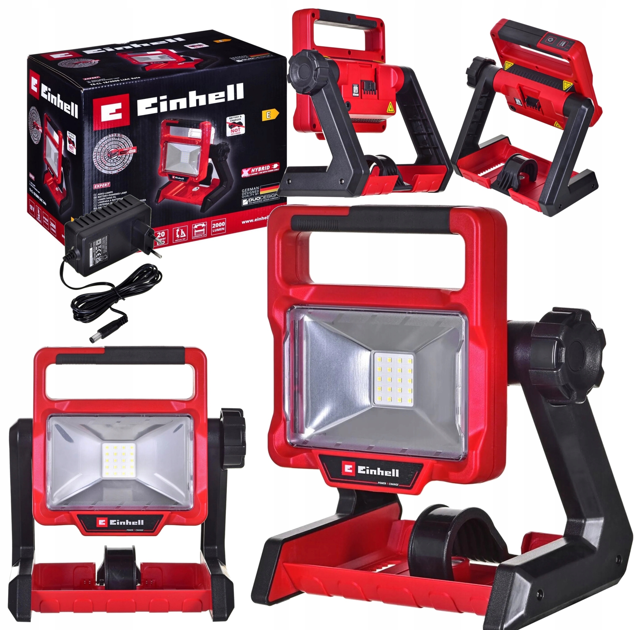 Einhell Akumulátorová Lampa Te-cl 18/2000 LiAC – Solo 18V Stavebná Hybridná