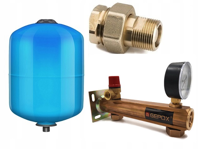 Sada Expanzní Membránová Nádoba 5 L, Skupina Cwu, Mosazná