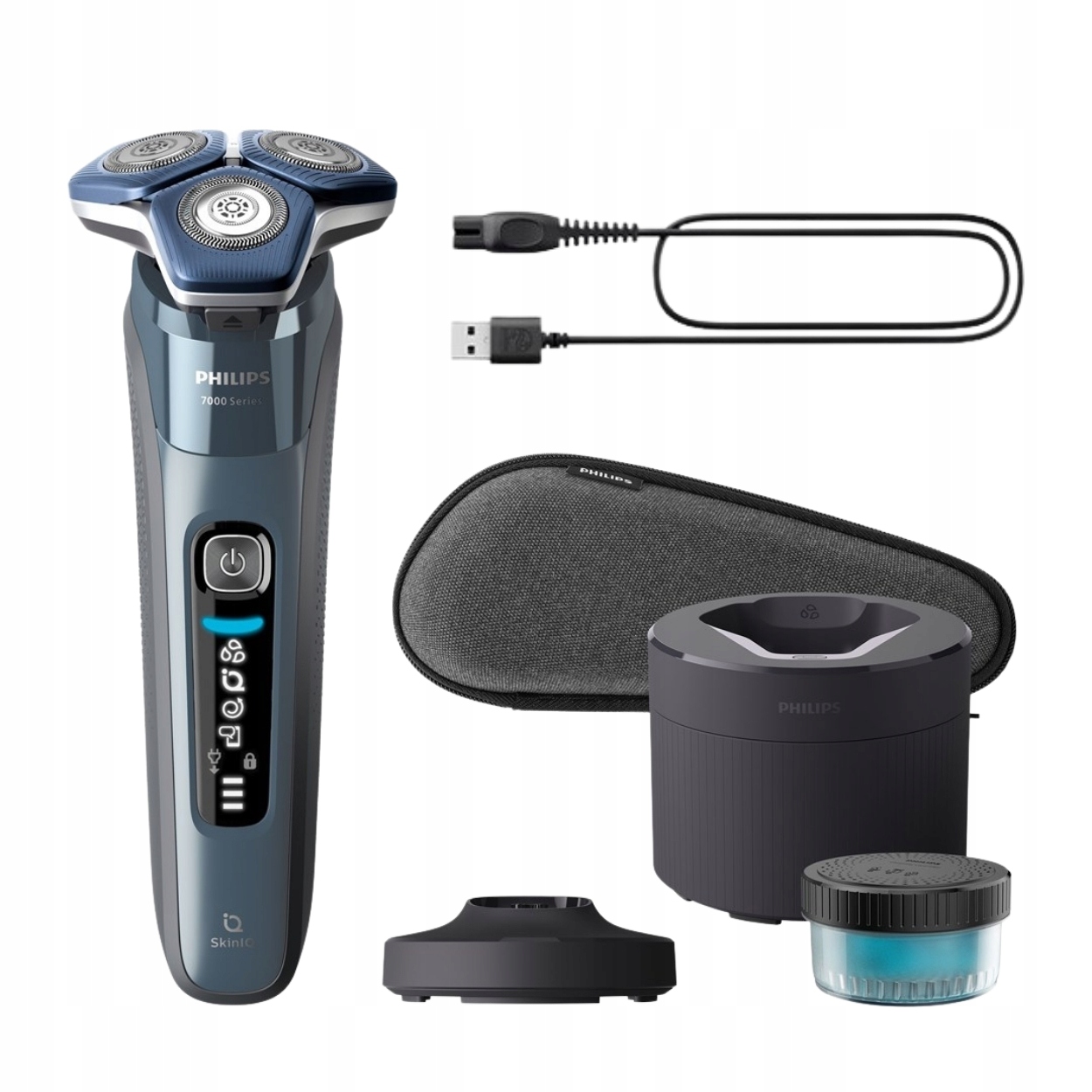 Holicí Strojek Philips série 7000 S7882/55 modrý pro holení vousů