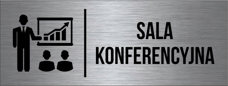 

Tabliczka Sala Konferencyjna Aluminium Piktogram