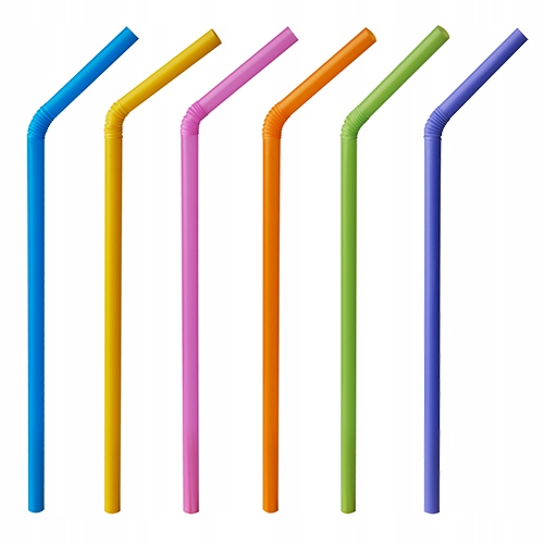 

Słomki Plastikowe Łamane Kolorowe 21CM 1000SZT.
