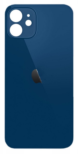 

Klapka Plecki Tył Iphone 12 Duże Oczko Niebieska