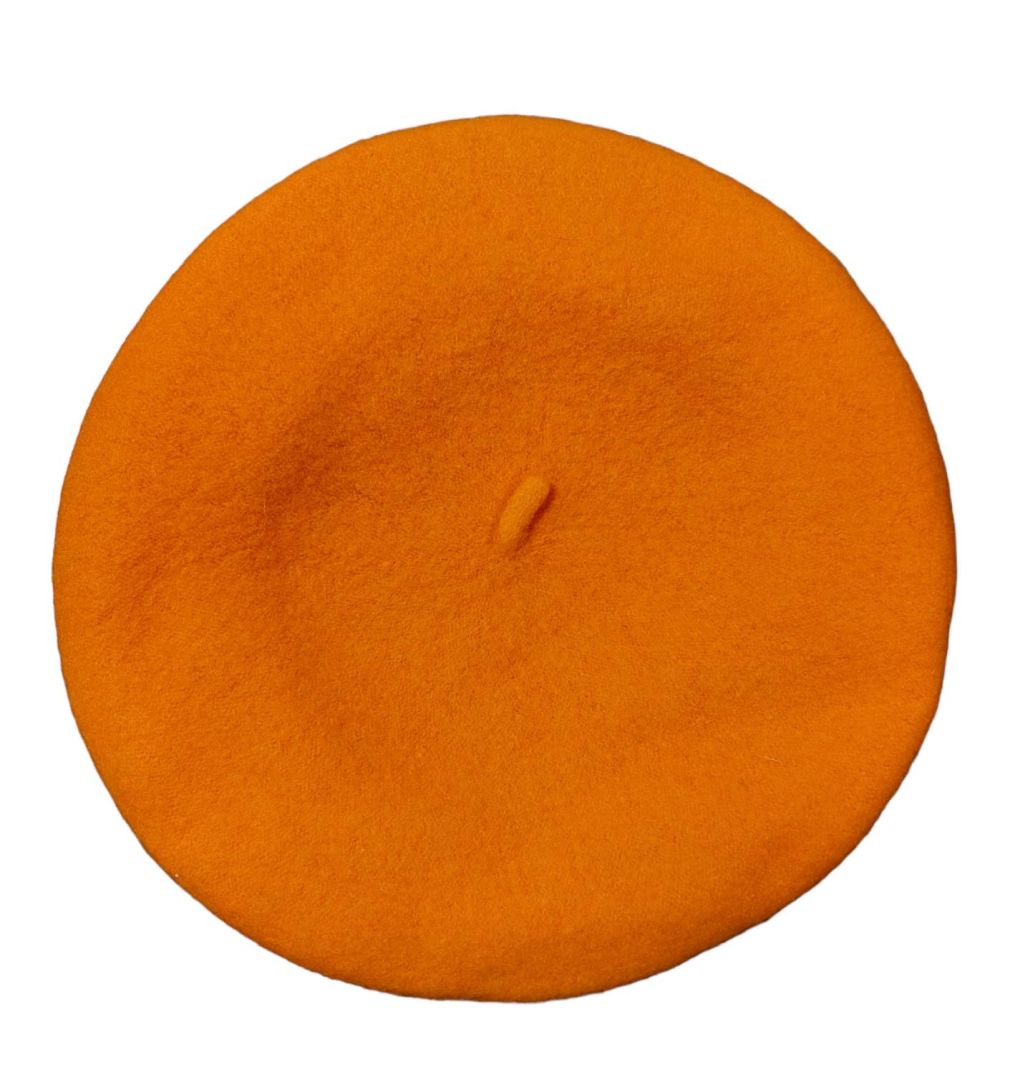 Only pomarańczowy beret z napisem one size