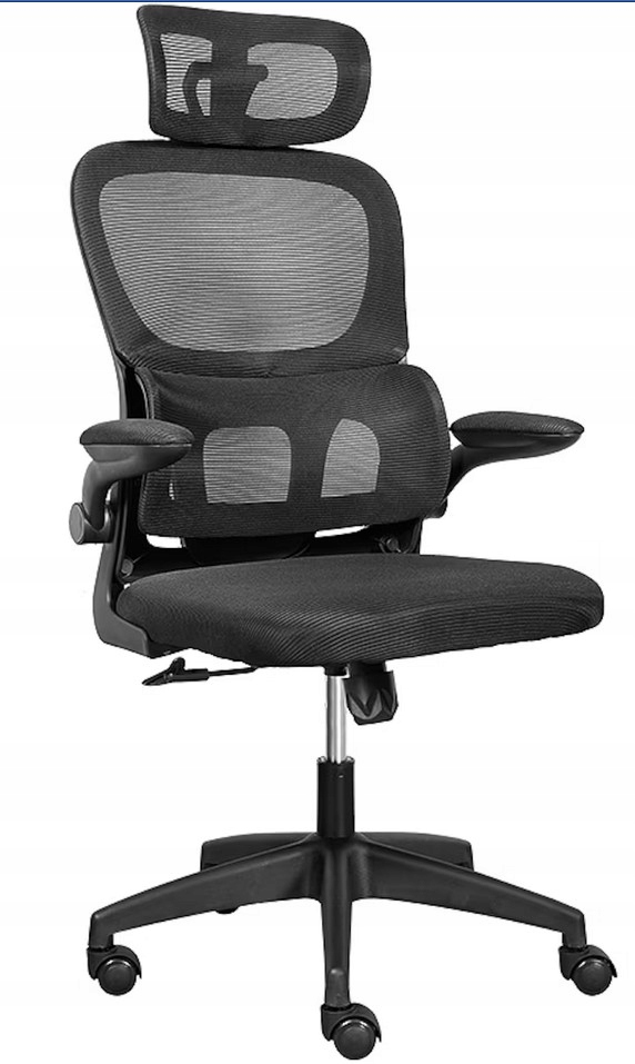 Kancelářské křeslo Leti ergonomické Mesh opěrka hlavy Tilt nastavitelná