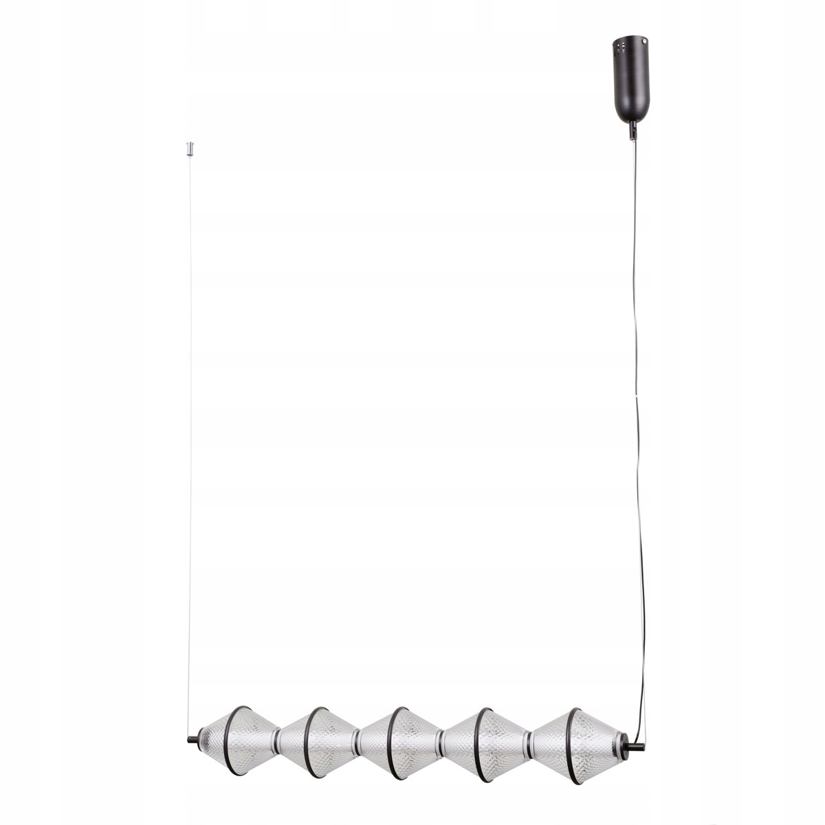 Fuente PND-34395-5-BK Moderná závesná lampa