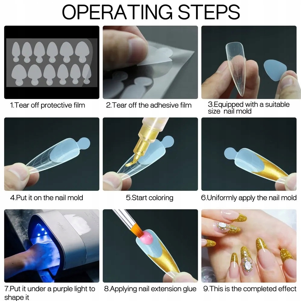 Excellent PRO formy silikonowe do frencha dual form combo Oval B Stan opakowania oryginalne