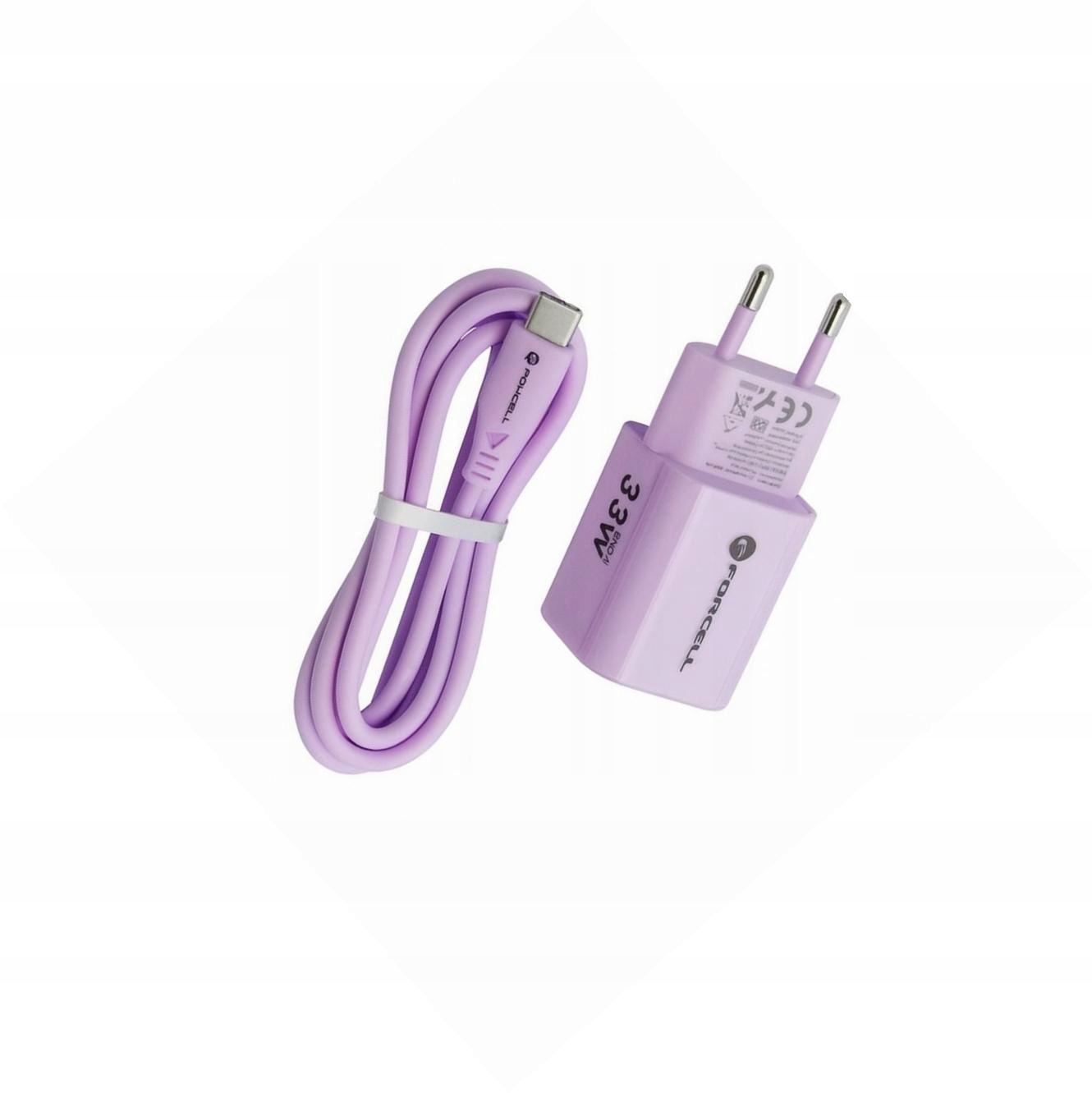 Szybka ładowarka Gan 33W 2 porty z kablem Usb-c do Samsung Galaxy M52 5G
