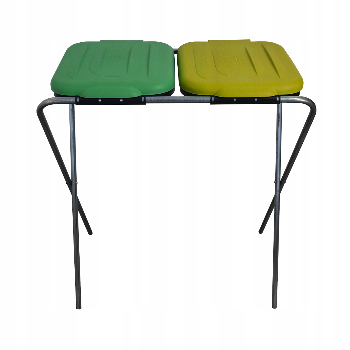 KOSZ STOJAK 2-STANOWISKOWY DO SEGREGACJI ŚMIECI