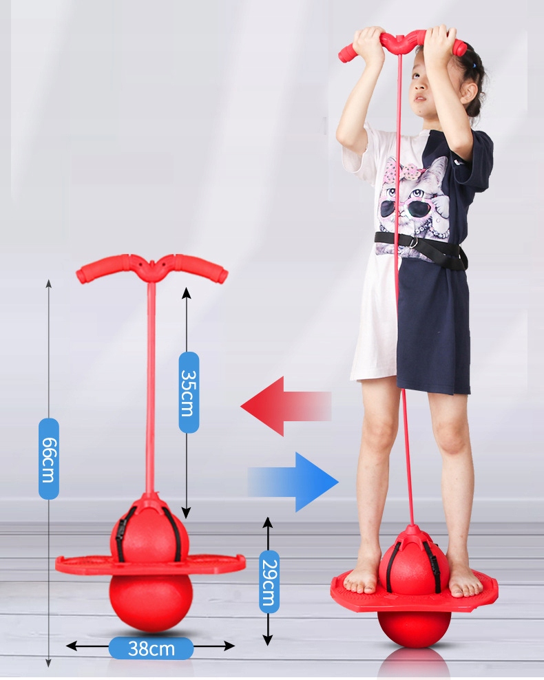 POGO JUMPER HOPSADLO PRE DETI TYČ ROVNOVÁHA JUMPING BALL HRAČKA Farba viacfarebná