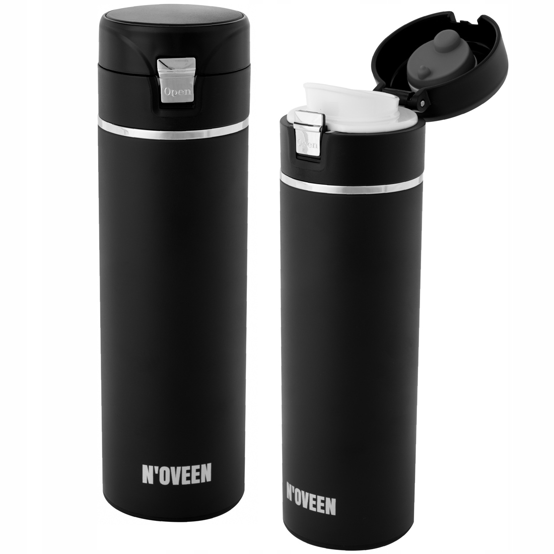 N'OVEEN TB510 BUTELKA czarny mat TERMICZNA 400ml