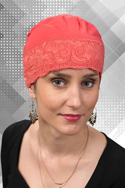 Turban Śpioszek z koronką Bambus Turbany b/1/06