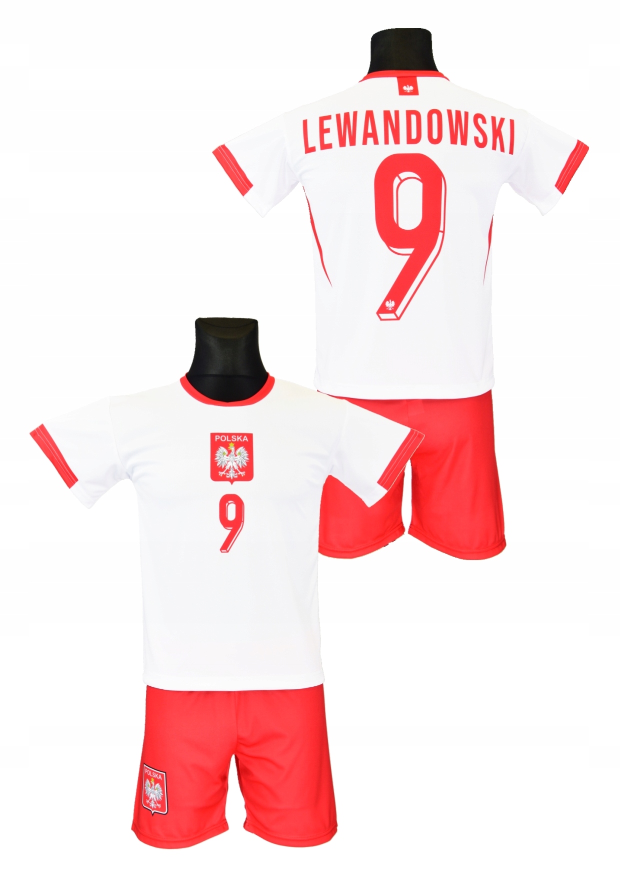 LEWANDOWSKI POLSKA strój koszulka spodenki roz 110