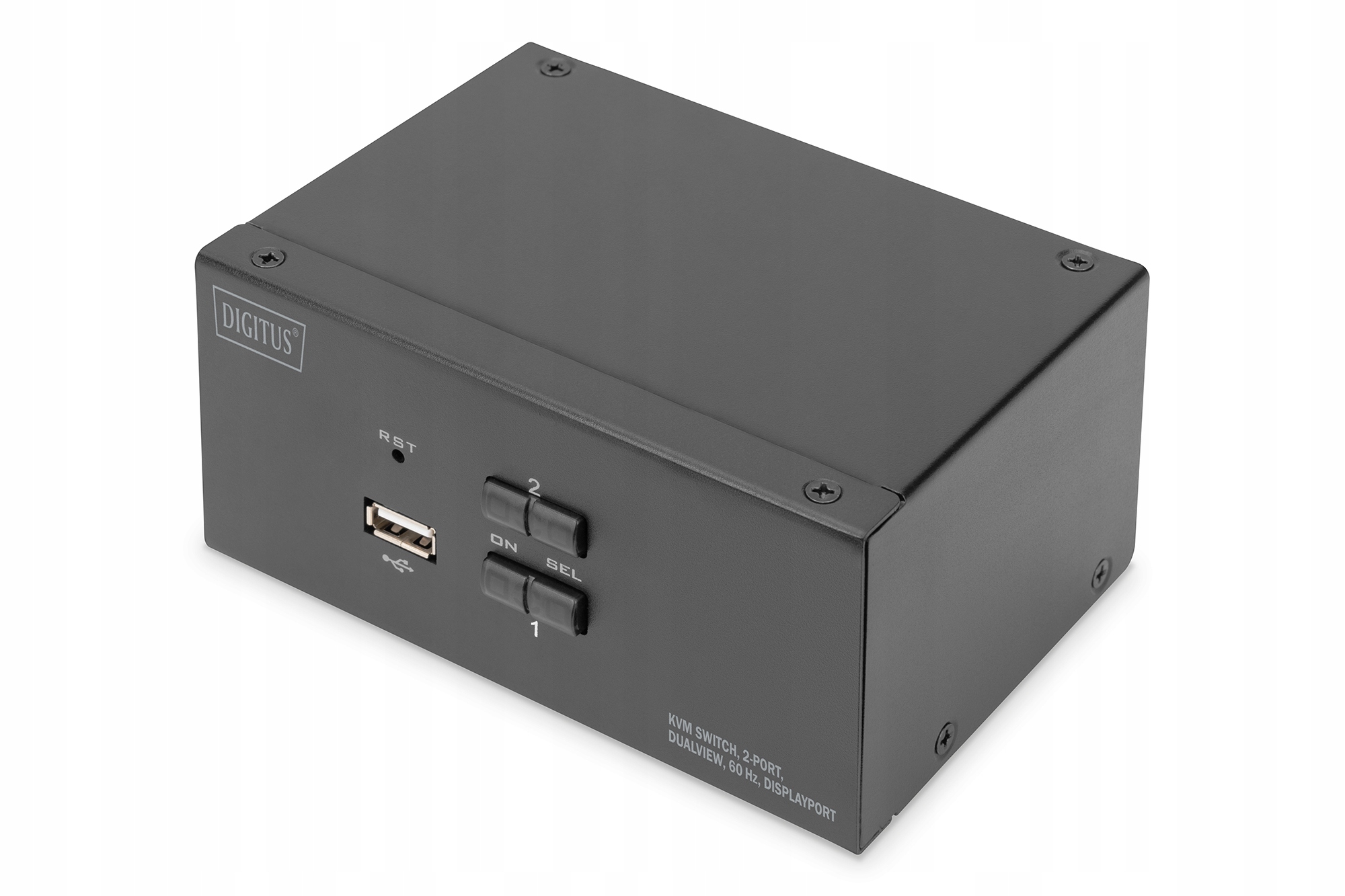 Przełącznik Kvm Digitus DS-12862, 2-Port, 4K, DisplayPort, USB-Hub