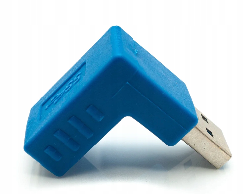 

Adapter Usb 3.0 typu A męski na żeński kątowy