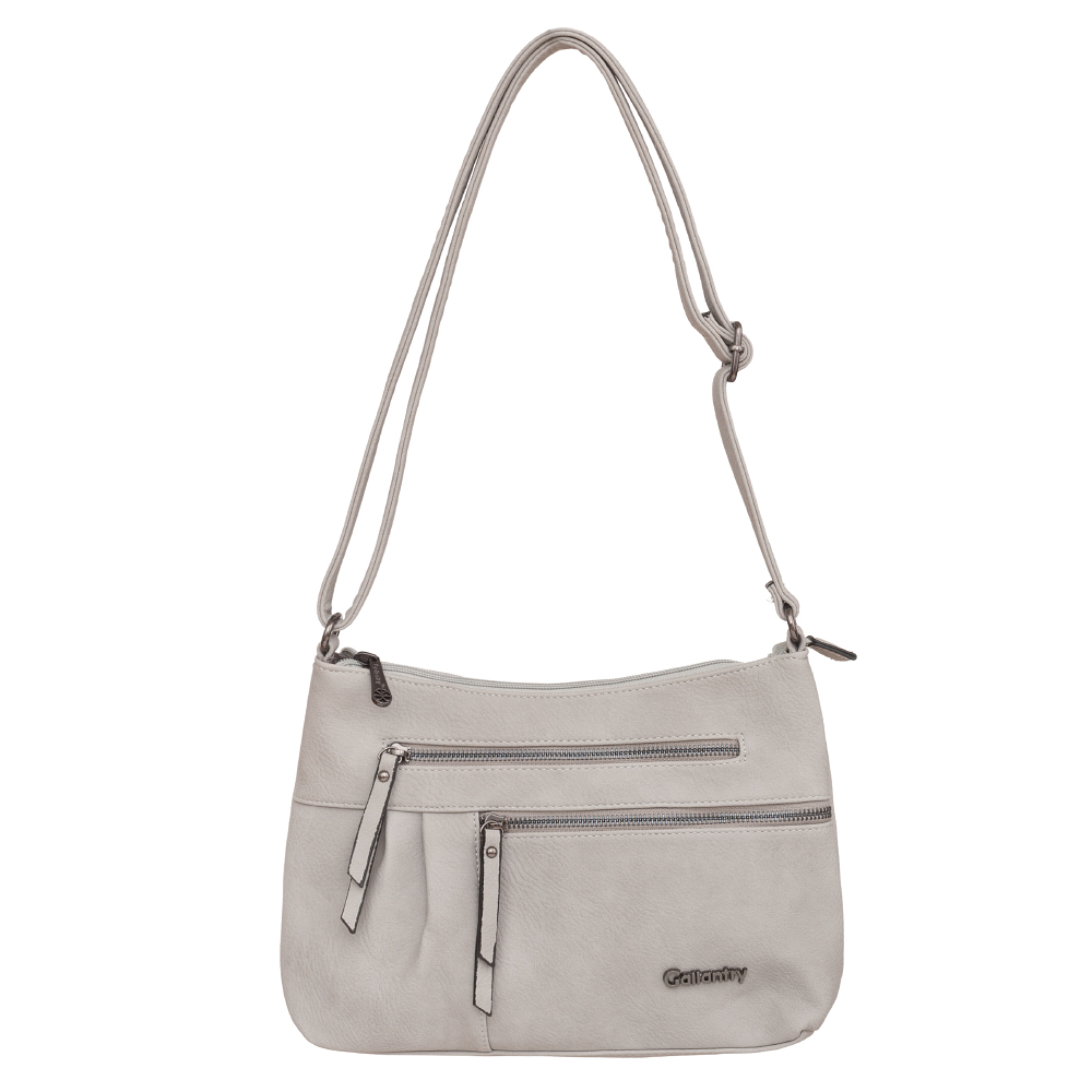 Gallantry szara listonoszka torebka kieszonki modna torebka damska