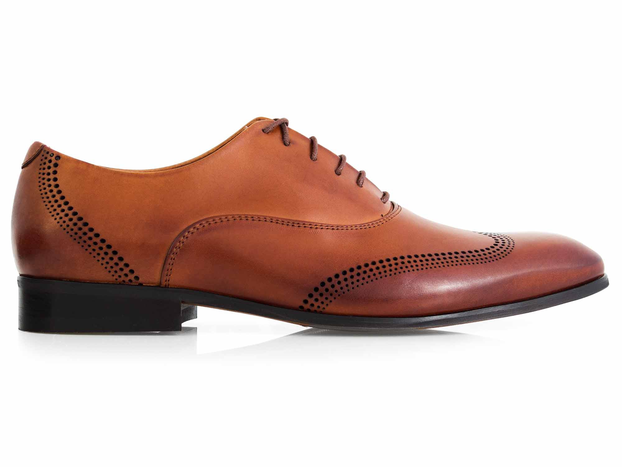 Jasnobrązowe brogsy buty męskie CM1 41