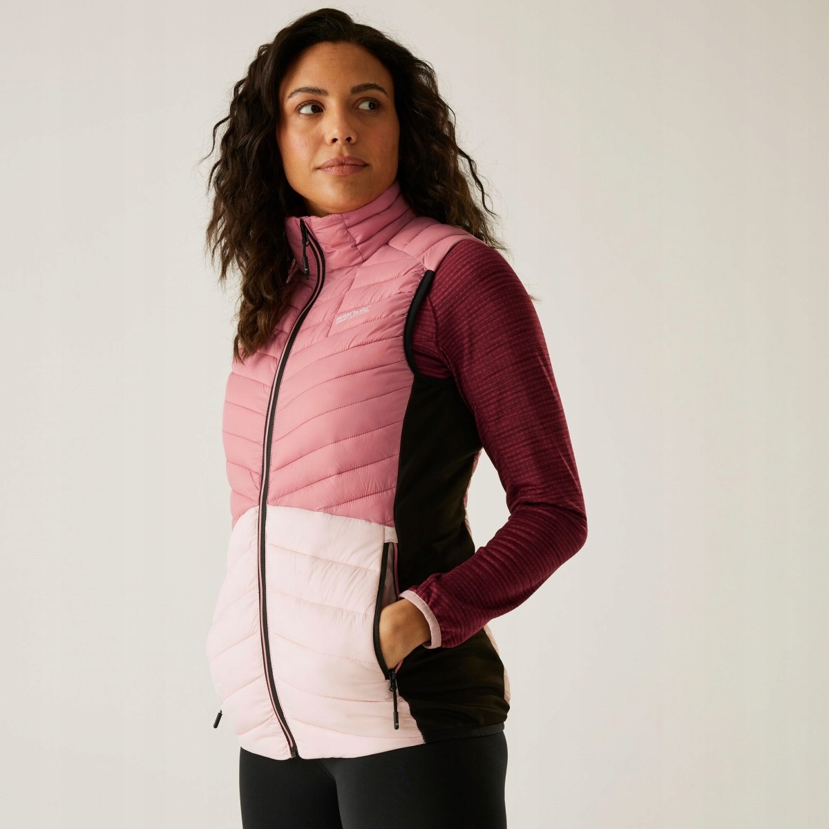 Dámská hybridní vesta Regatta Leedre světle růžová 34