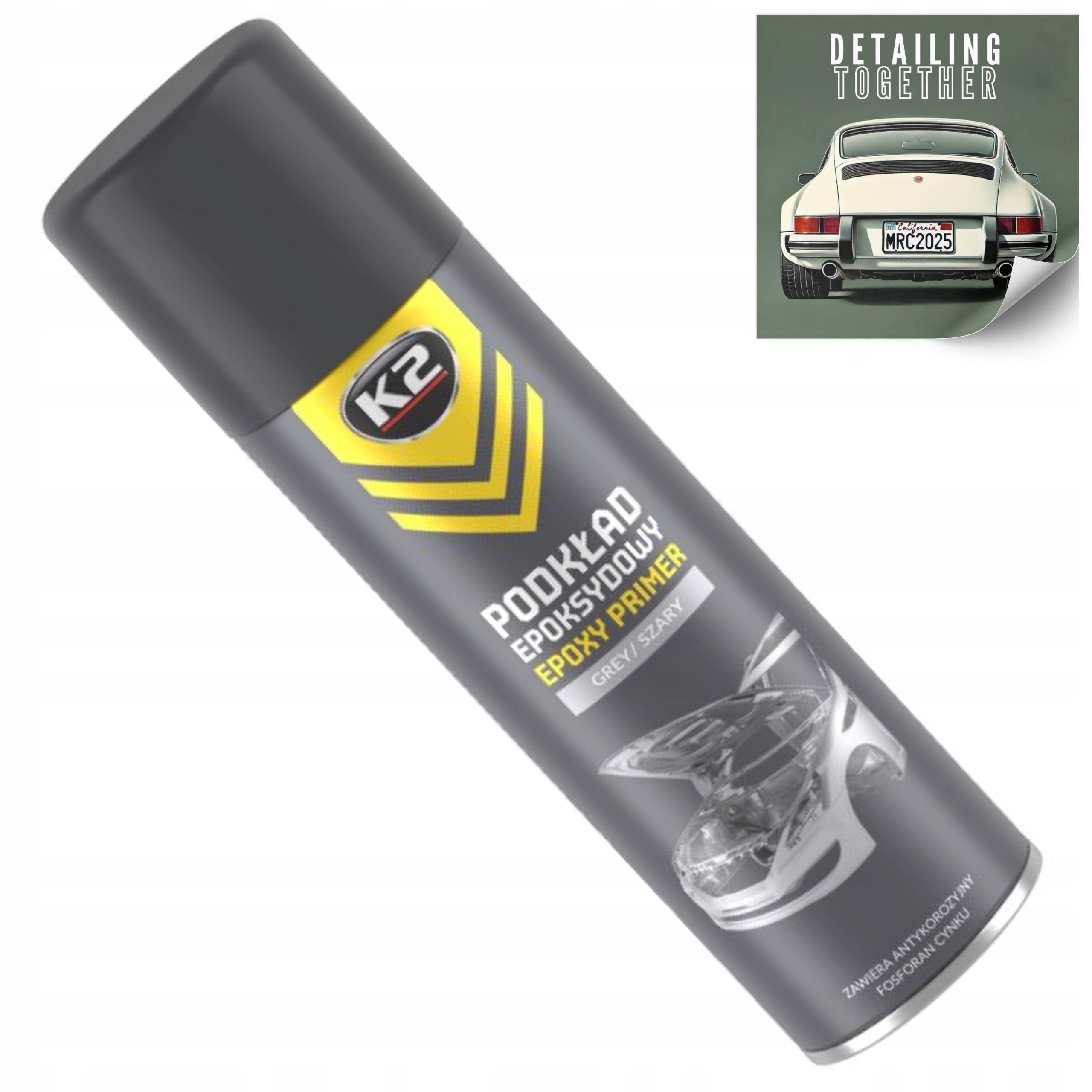 K2 Podkład Epoksydowy Antykorozyjny Szary Zawiera Fosforan Cynku 500ml L347