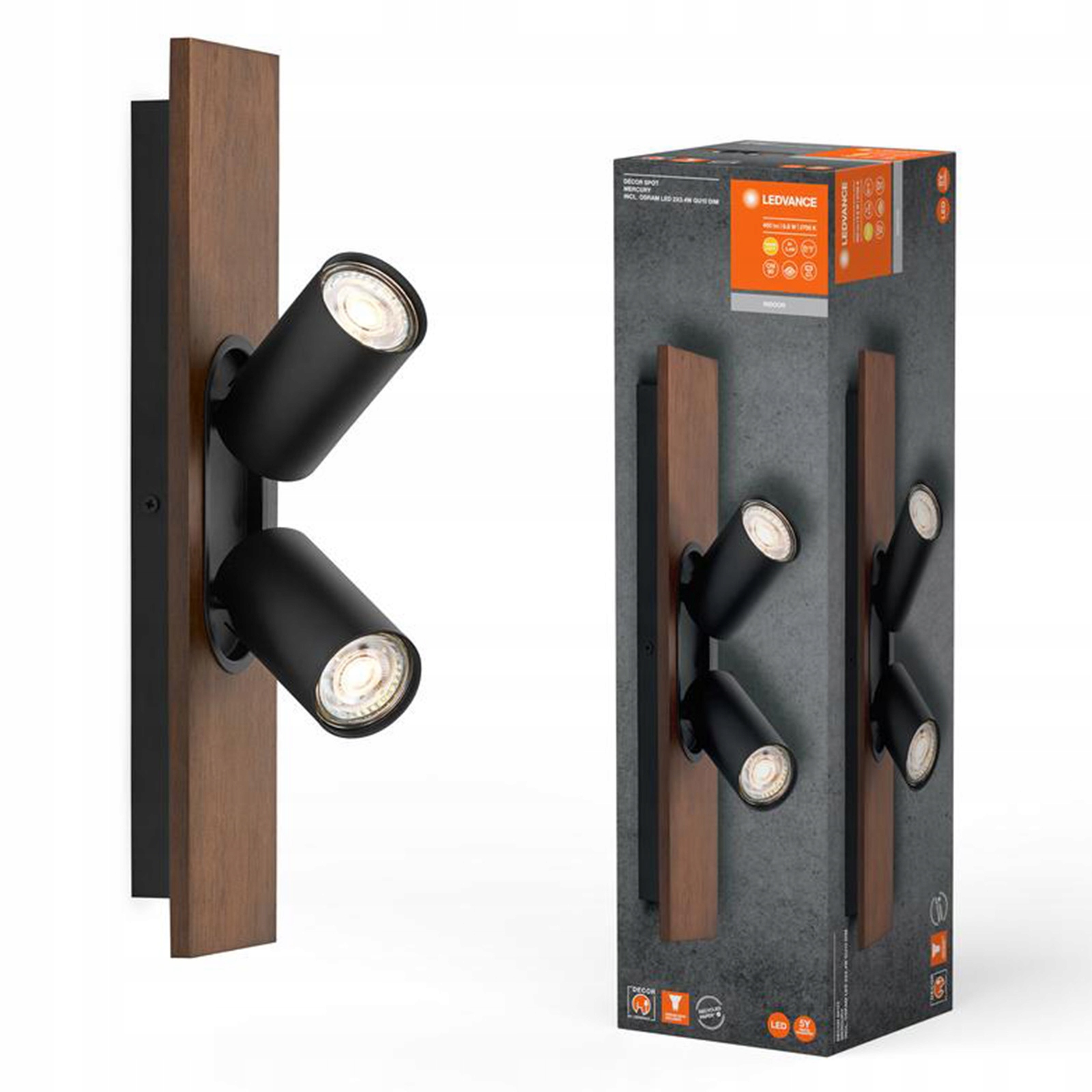 Led nástěnná lampa Stropní svítidlo Nástěnné svítidlo 6.8W 460lm 3000K Spot