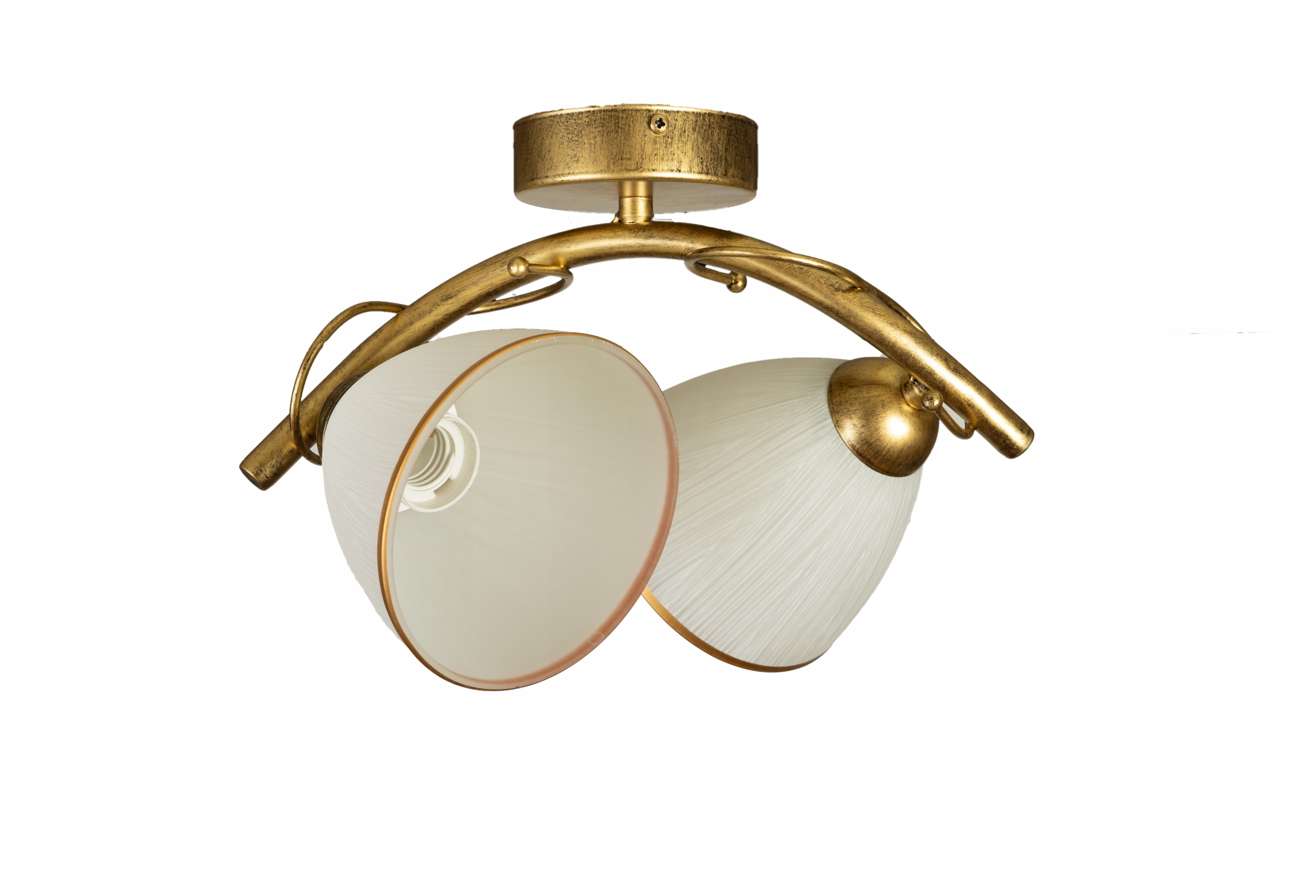 Lamp sufitowa 2 żyrandol plafon Galileo II złoty