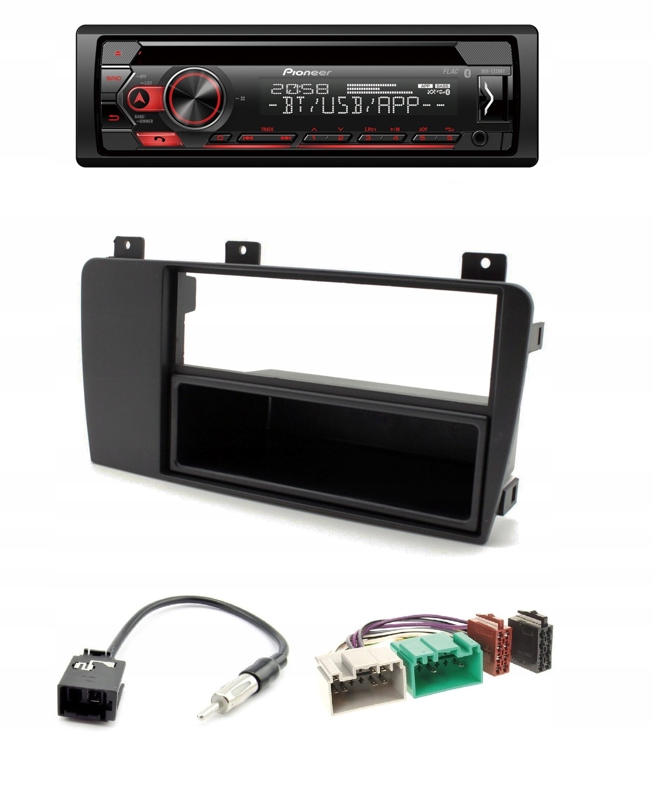 Pioneer DEH-S320BT Bluetooth autorádio CD Aux Volvo S60 S70 XC70