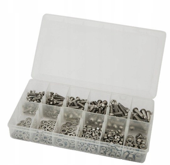 450шт нержавеющие M шайба гайка болт комплект