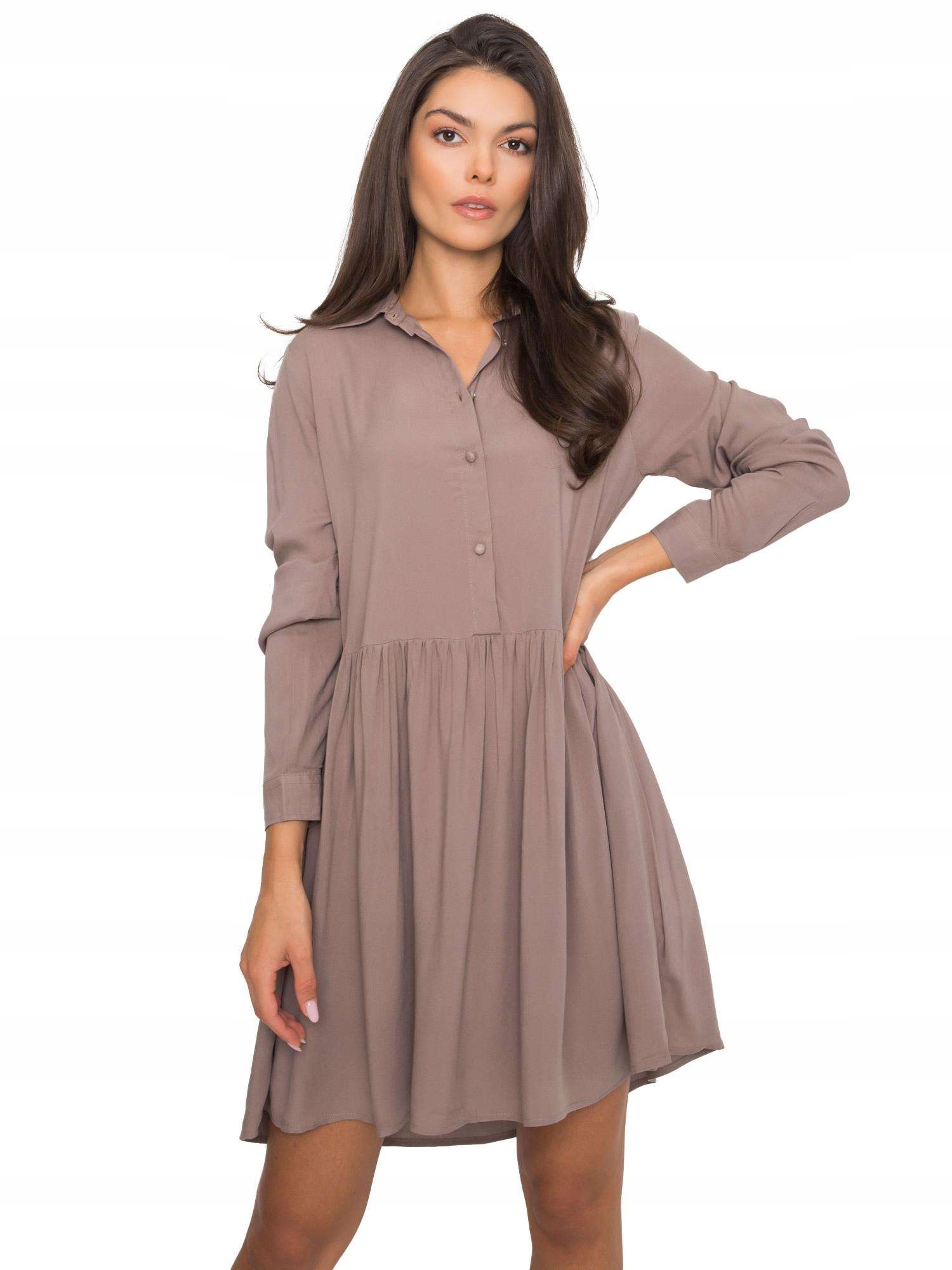 

Modna Damska Sukienka wiskoza na co dzień - M