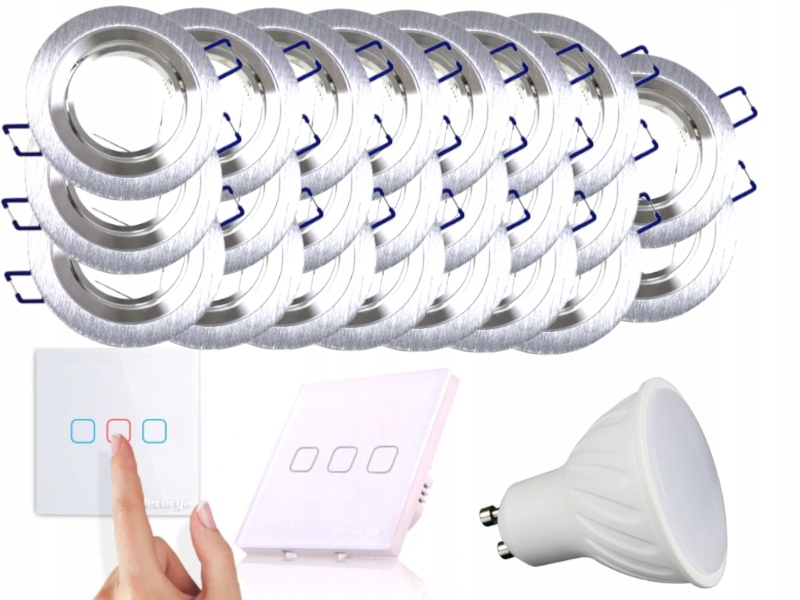 Sada Led stropních světel 23x Vypínač Žárovky