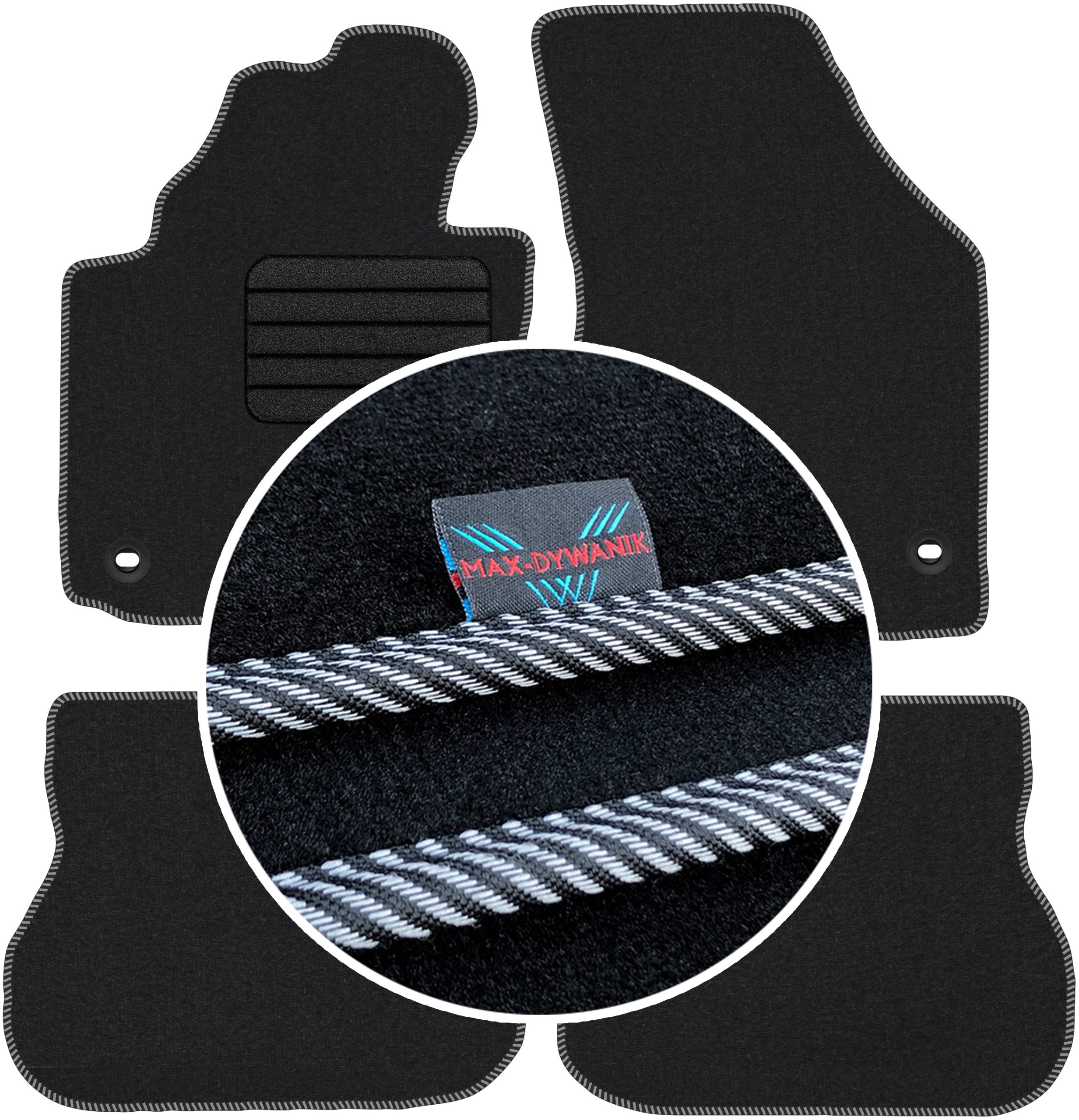 Vw Caddy III 5-osobowy 2003-2020 Autokoberce Koberce do auta