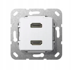 Gira Hdmi 2x menič pohlavia čistý biela Základný prvok 5671 03 (2)