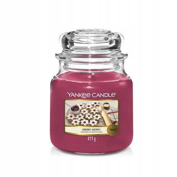 

Yankee Candle Świeca Średnia Merry Berry 411g