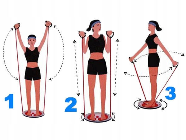 TWISTER OBROTOWY DO ĆWICZEŃ Z LINKAMI MASAŻER STÓP FITNESS EAN (GTIN) 3221325443649