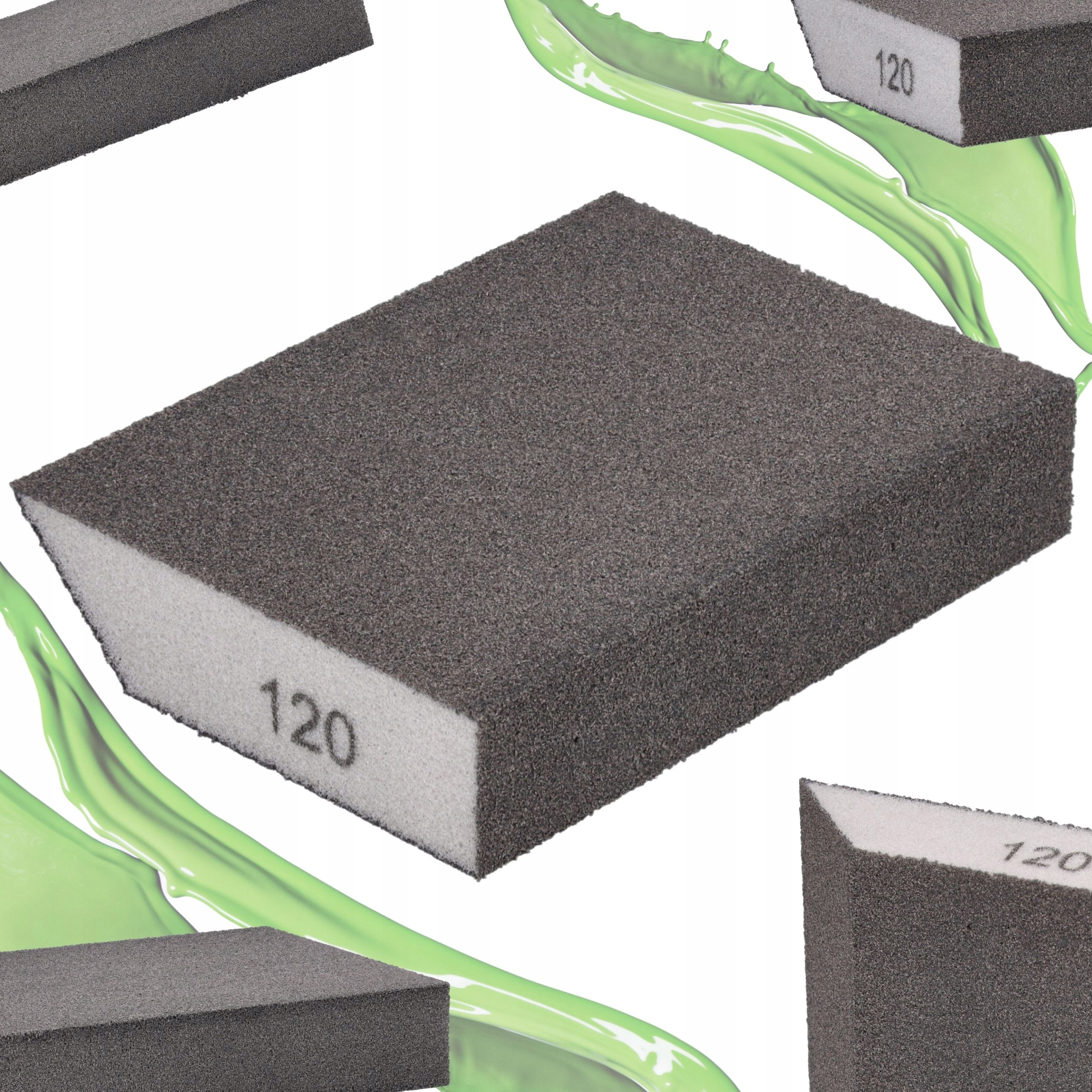 Kostka ścierna ToolSpace trapezowa P120 25x65x125 mm