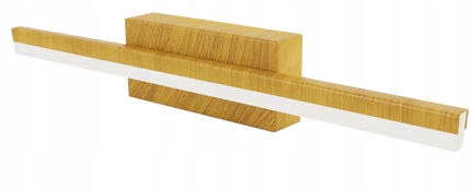 Led Koupelnové Nástěnné Svítidlo 9W Nad Zrcadlo Skříňka Obraz Borovice Dřevopodobný IP44