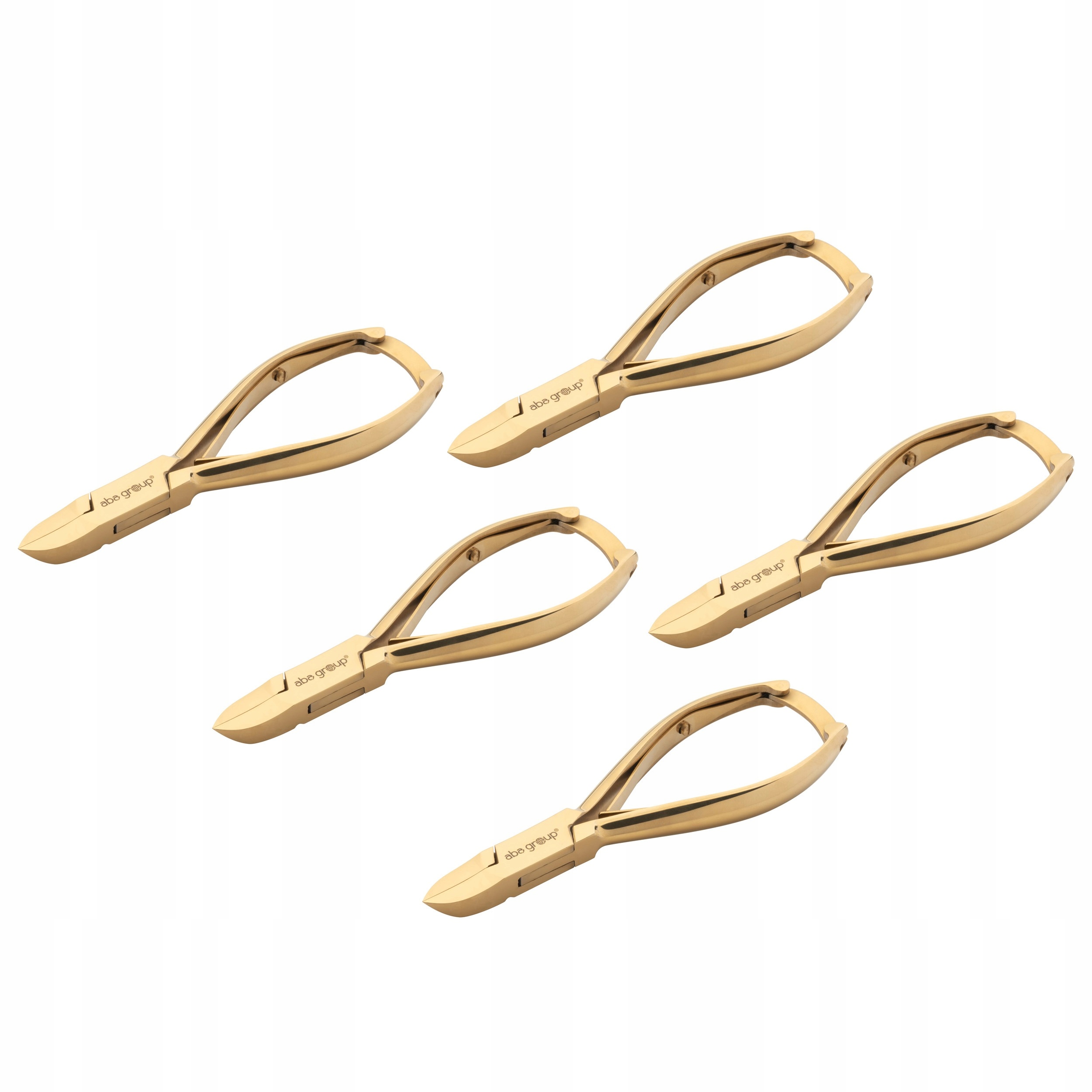 Kleště na pedikúru dvoupružinové zlaté 18 mm Premium 5ks Aba Group 1039