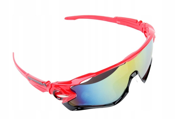 Okulary Sportowe UV400 Model 1A Czerwone