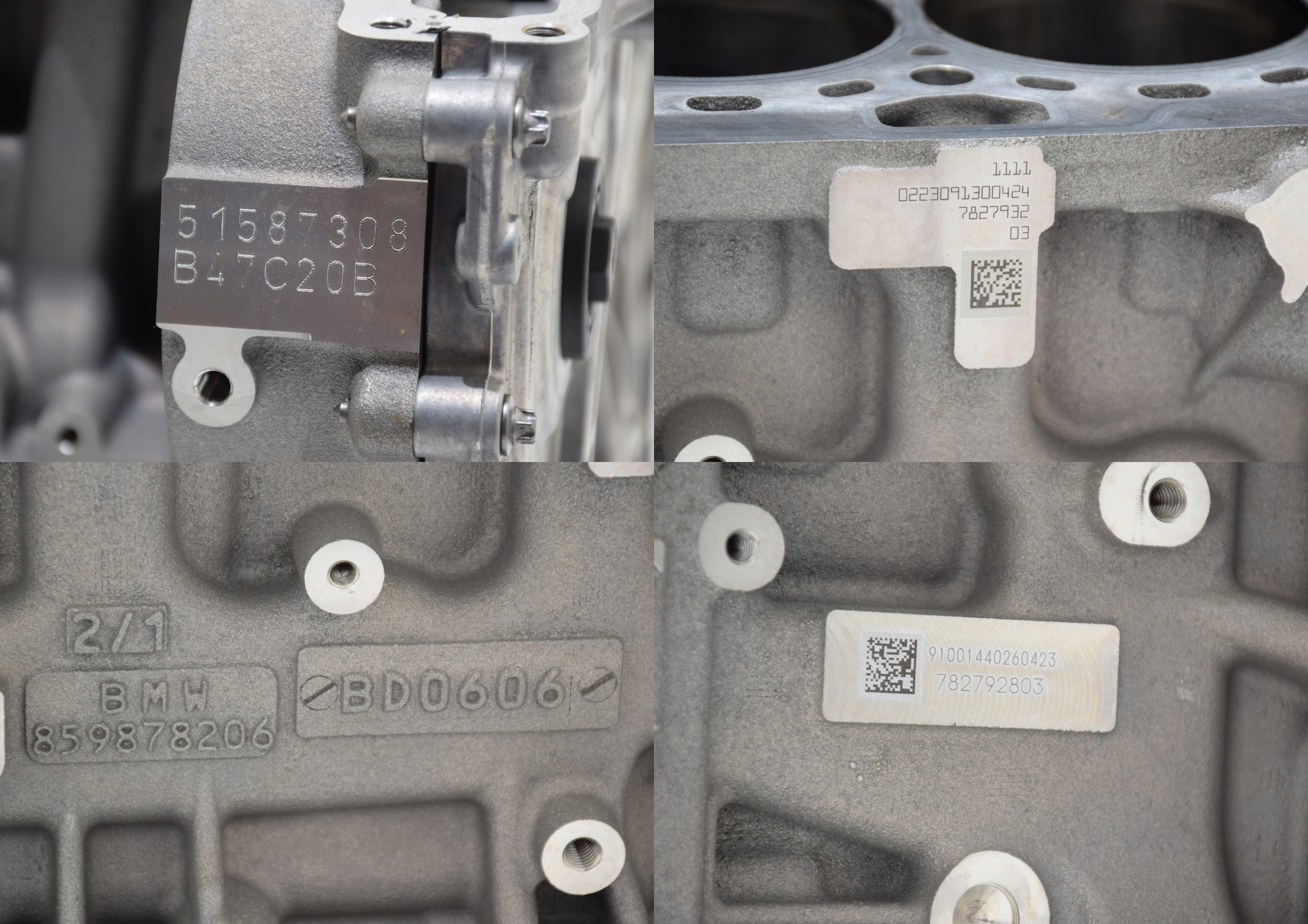 BMW 2 U06 X1 U11 U10 B47C20B B47L блок Двигателя коленвал