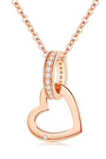 

Naszyjnik Serce Srebrny 925 Łańcuszek z Zawieszką