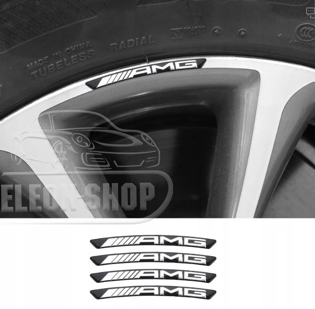 NAKLEJKI MERCEDES AMG na FELGI LOGO AMG na FELGI