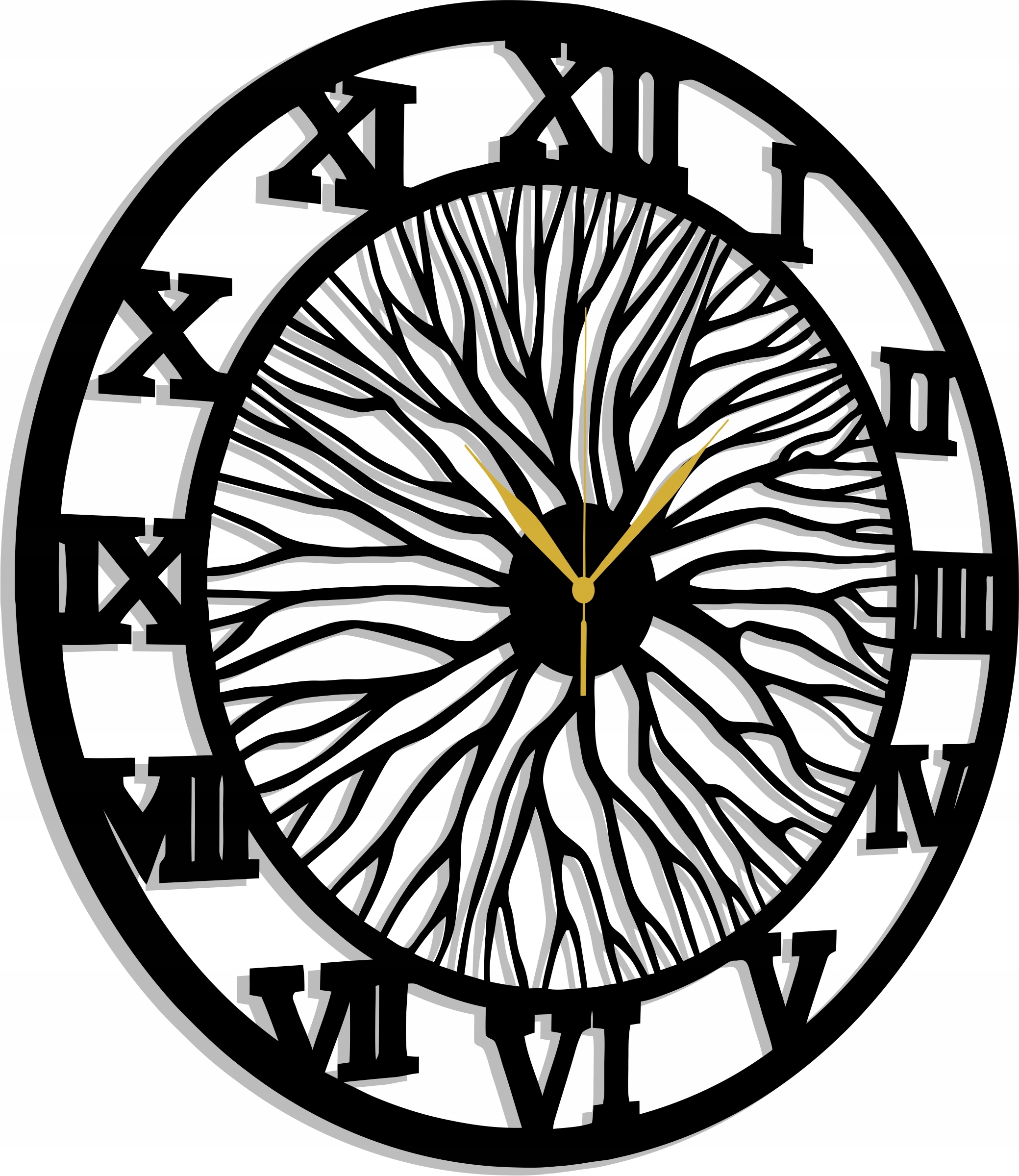 Nástěnné Hodiny 80 cm Nástěnné Hodiny moderní loft boho Velké Číslice