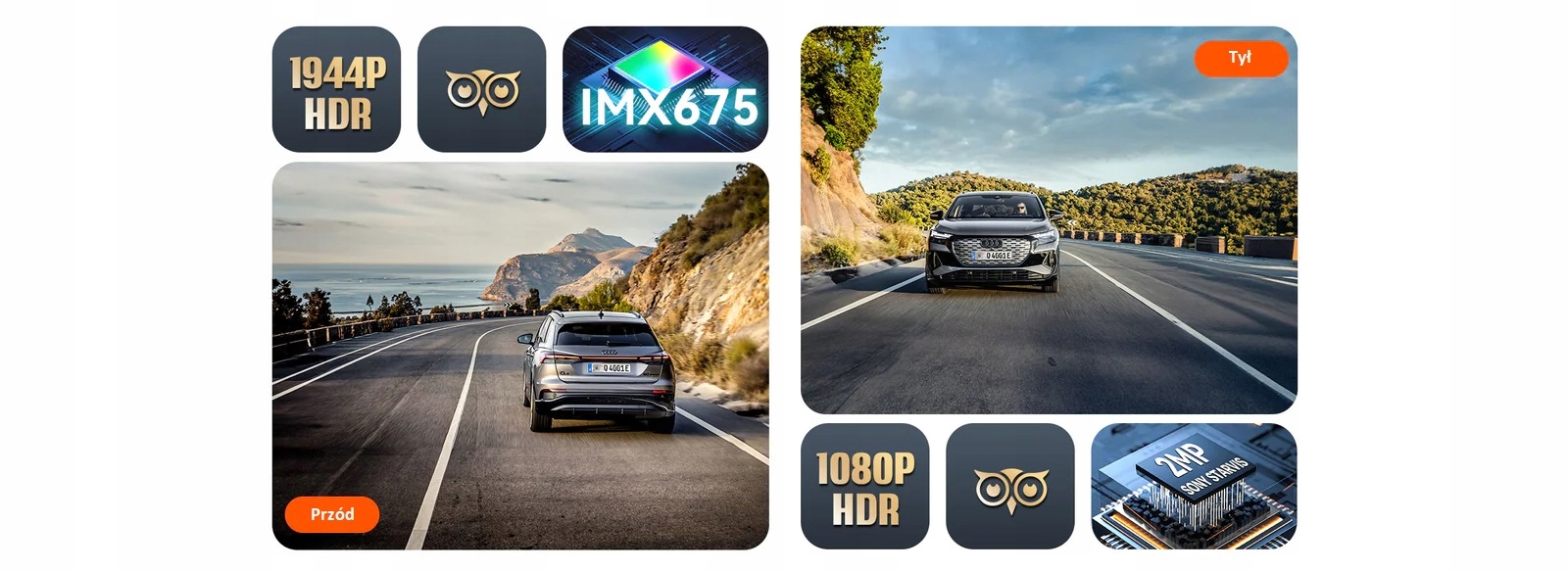 Vantrue S1 PRO SONNET 1 HDR + 128GB + ADAPTER DO TRYBU PARKINGOWEGO Model S1PRO