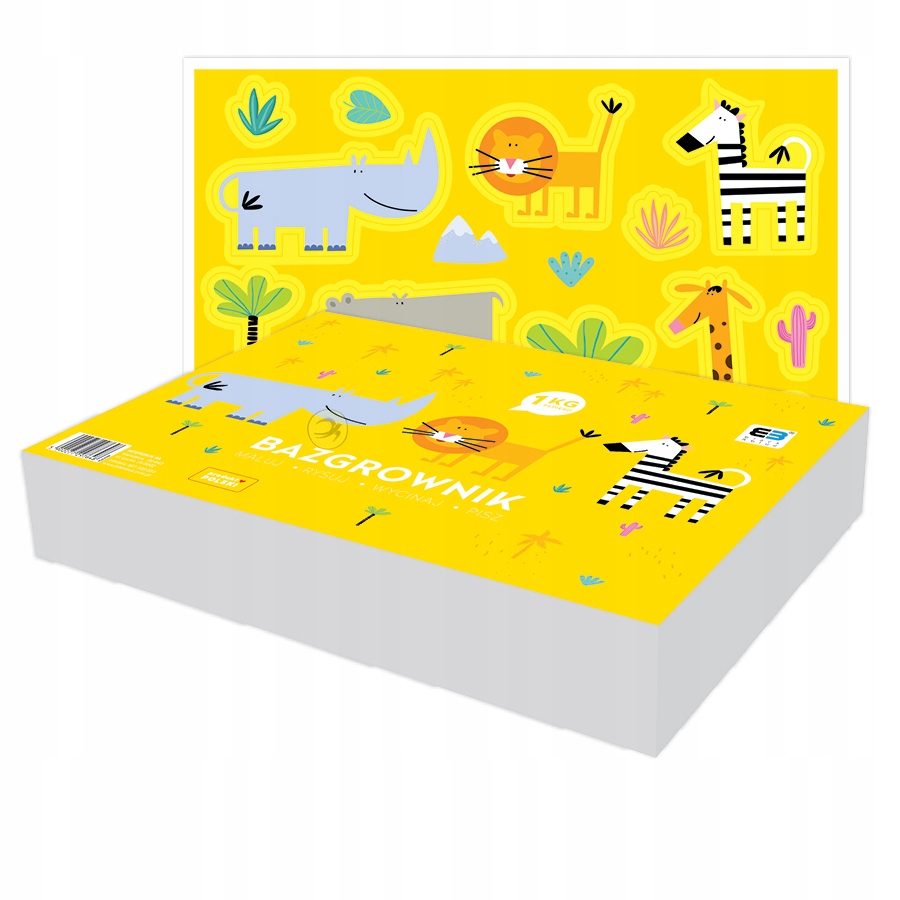 BLOK RYSUNKOWY BAZGROWNIK A4 1 kg Z SZABLONAMI Kod producenta 7648