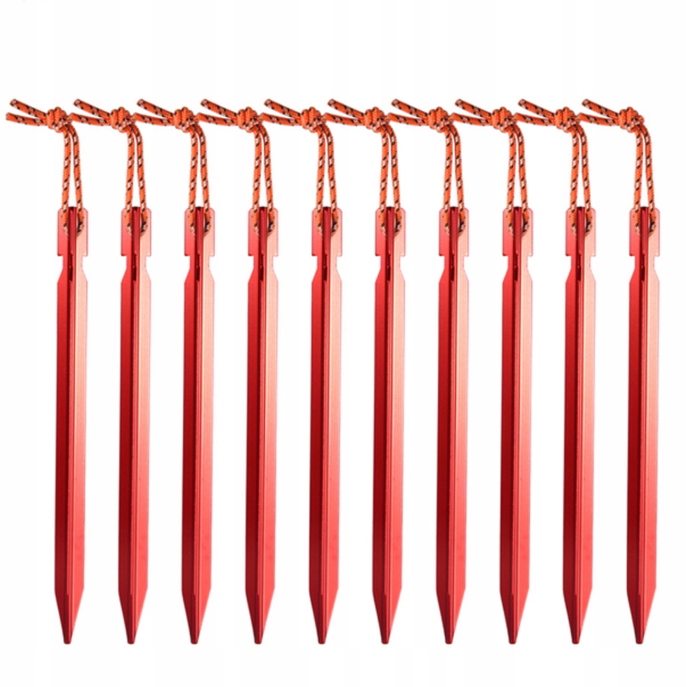 Śledzie aluminiowe do Namiotu na sznurku długie 18 cm w zestawie 20 sztuk