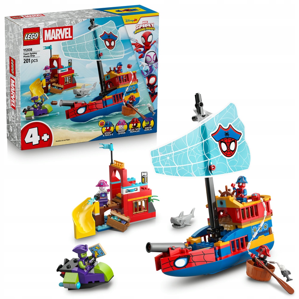 Lego Spidey 11208 Pirátská loď Spideyho týmu