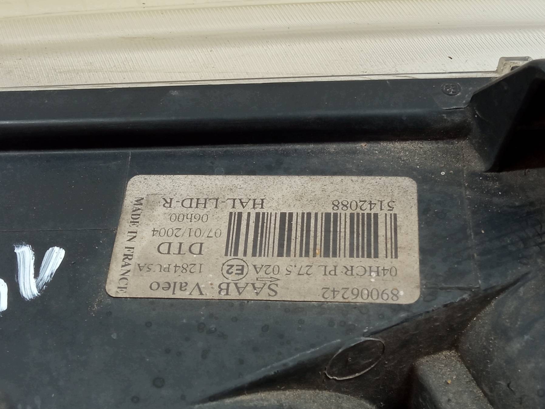 light front right EU 89006242 Saab 9-5 and (1997-2009)