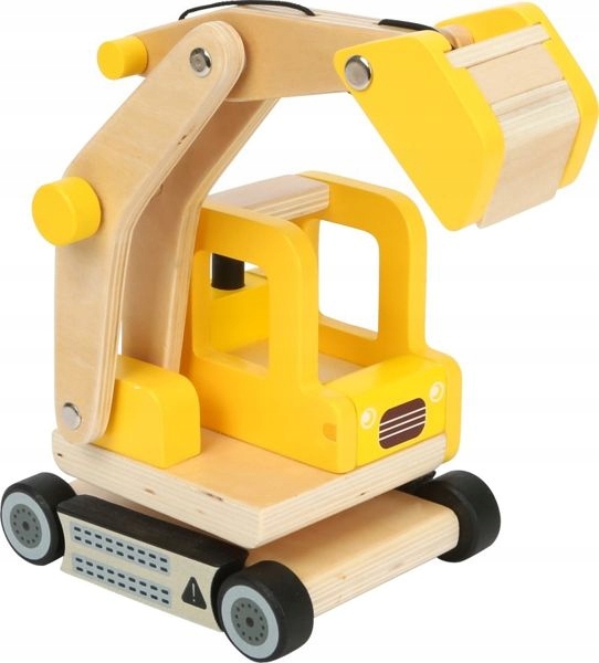 

Żółta drewniana Koparka do zabawy Small foot 3+