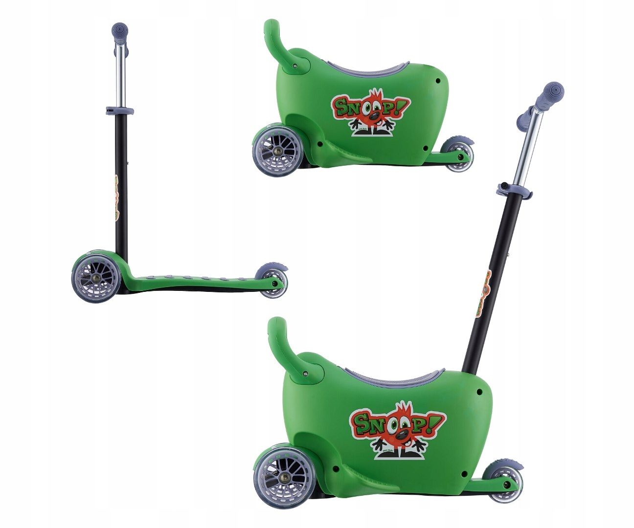 Hulajnoga/Jeździk Snoop! 3w1 Green