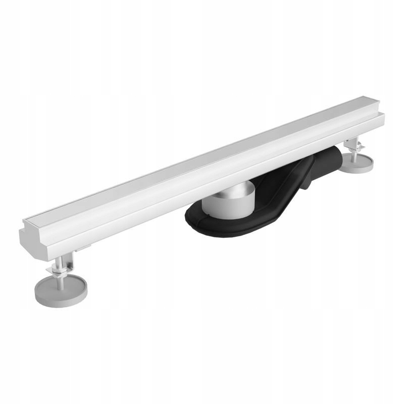 Lineárny odtok Linear Slim 600 mm nerezová oceľ, biely, montáž 73 mm